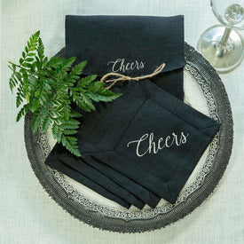 Cheers 6" x 6" Cocktail Napkins Set of 4