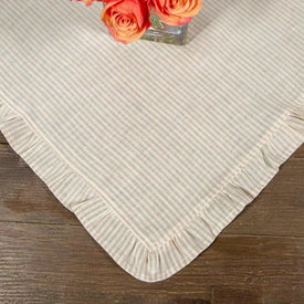 Washed Linen 37" x 37" Square Table Topper