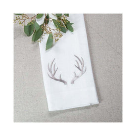 Antlers 29" x 17" Linen Towel