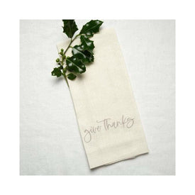 Give Thanks 29" x 17" Linen Towel