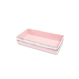 Cascade 9" Guest Towel Tray - Pink Lace
