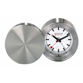 2" Travel Alarm Clock - Aluminum Case