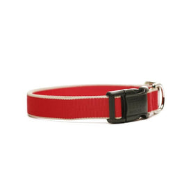 Chelsea Collar 1" x 16"-26" - Red/Tan