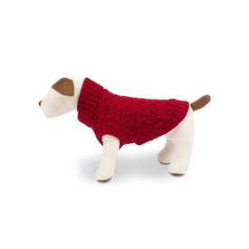 Chunky Knit Medium Sweater - Red