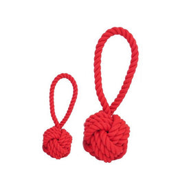 Tug & Toss Small Rope Dog Toy - Red