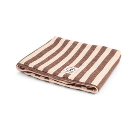 Vintage Stripe Medium Envelope Pet Bed Cover Only Brown