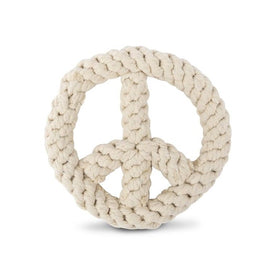 Peace Rope Dog Toy - Natural