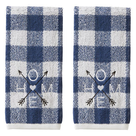 Direction Home Hand Towels 2-Pack in Blue