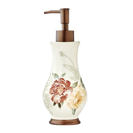 Holland Floral Lotion/Soap Pump Dispenser in Natural