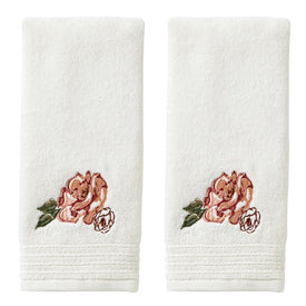 Holland Floral Hand Towels 2-Pack in Vanilla