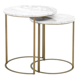 Carrera Round Nesting Accent Tables Set of 2