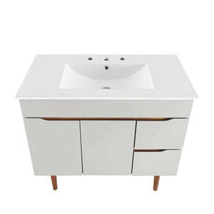 EEI-4670-GRY-WHI Bathroom/Vanities/Single Vanity Cabinets with Tops