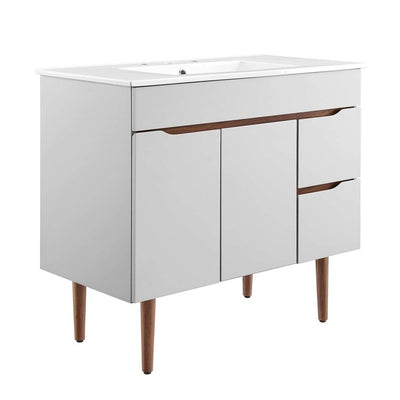 Product Image: EEI-4670-GRY-WHI Bathroom/Vanities/Single Vanity Cabinets with Tops