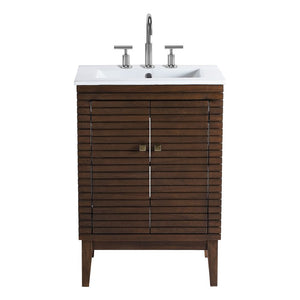 EEI-5114-WAL-WHI Bathroom/Vanities/Single Vanity Cabinets with Tops