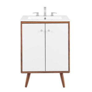EEI-4432-WAL-WHI Bathroom/Vanities/Single Vanity Cabinets with Tops