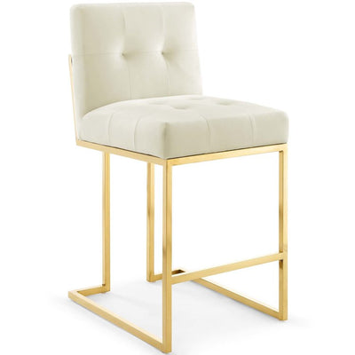 Product Image: EEI-3853-GLD-IVO Decor/Furniture & Rugs/Counter Bar & Table Stools
