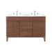 EEI-4441-WAL-WHI Bathroom/Vanities/Double Vanity Cabinets with Tops