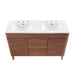 EEI-4441-WAL-WHI Bathroom/Vanities/Double Vanity Cabinets with Tops