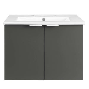 EEI-5379-GRY-WHI Bathroom/Vanities/Single Vanity Cabinets with Tops