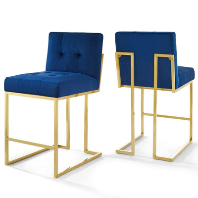 Product Image: EEI-4155-GLD-NAV Decor/Furniture & Rugs/Counter Bar & Table Stools