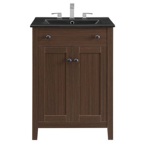 EEI-5356-WAL-BLK Bathroom/Vanities/Single Vanity Cabinets with Tops