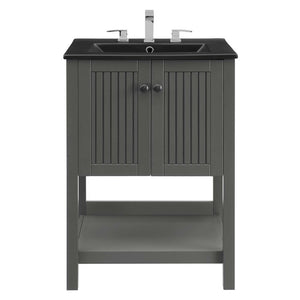 EEI-5360-GRY-BLK Bathroom/Vanities/Single Vanity Cabinets with Tops