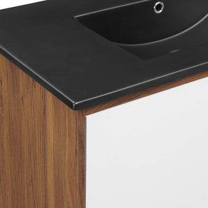 EEI-5394-WAL-BLK Bathroom/Vanities/Single Vanity Cabinets with Tops