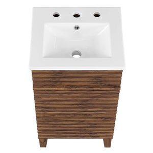 EEI-5420-WAL-WHI Bathroom/Vanities/Single Vanity Cabinets with Tops