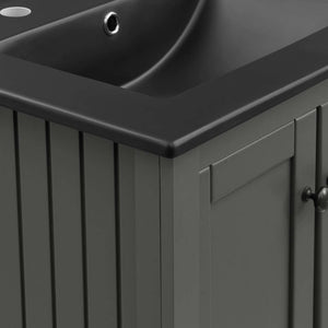 EEI-5358-GRY-BLK Bathroom/Vanities/Single Vanity Cabinets with Tops