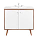 EEI-4435-WAL-WHI Bathroom/Vanities/Single Vanity Cabinets with Tops