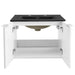 EEI-5370-WHI-BLK Bathroom/Vanities/Single Vanity Cabinets with Tops