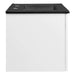 EEI-5370-WHI-BLK Bathroom/Vanities/Single Vanity Cabinets with Tops