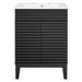 EEI-3860-BLK-WHI Bathroom/Vanities/Single Vanity Cabinets with Tops
