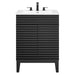 EEI-3860-BLK-WHI Bathroom/Vanities/Single Vanity Cabinets with Tops