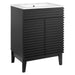EEI-3860-BLK-WHI Bathroom/Vanities/Single Vanity Cabinets with Tops