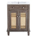 EEI-5110-GRY-WHI Bathroom/Vanities/Single Vanity Cabinets with Tops