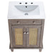 EEI-5110-GRY-WHI Bathroom/Vanities/Single Vanity Cabinets with Tops
