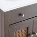 EEI-5110-GRY-WHI Bathroom/Vanities/Single Vanity Cabinets with Tops