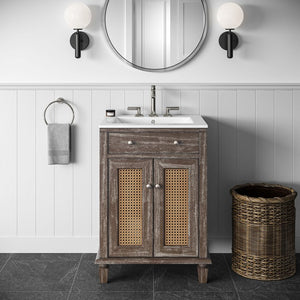 EEI-5110-GRY-WHI Bathroom/Vanities/Single Vanity Cabinets with Tops