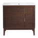 EEI-5115-WAL-WHI Bathroom/Vanities/Single Vanity Cabinets with Tops
