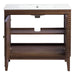 EEI-5115-WAL-WHI Bathroom/Vanities/Single Vanity Cabinets with Tops