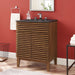 EEI-5350-WAL-BLK Bathroom/Vanities/Single Vanity Cabinets with Tops