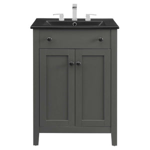 EEI-5354-GRY-BLK Bathroom/Vanities/Single Vanity Cabinets with Tops