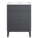 EEI-3860-GRY-WHI Bathroom/Vanities/Single Vanity Cabinets with Tops