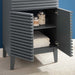 EEI-3860-GRY-WHI Bathroom/Vanities/Single Vanity Cabinets with Tops