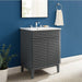EEI-3860-GRY-WHI Bathroom/Vanities/Single Vanity Cabinets with Tops