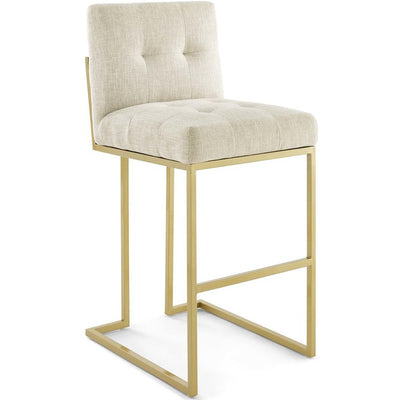 Product Image: EEI-3855-GLD-BEI Decor/Furniture & Rugs/Counter Bar & Table Stools