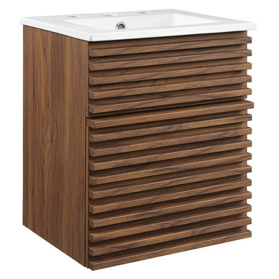 Product Image: EEI-5419-WAL-WHI Bathroom/Vanities/Single Vanity Cabinets with Tops