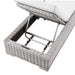 EEI-4843-LGR-WHI Outdoor/Patio Furniture/Outdoor Chaise Lounges