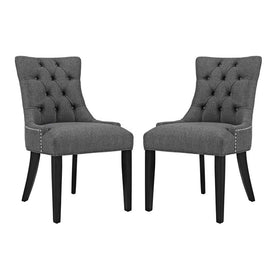 Regent Fabric Dining Side Chairs Set of 2